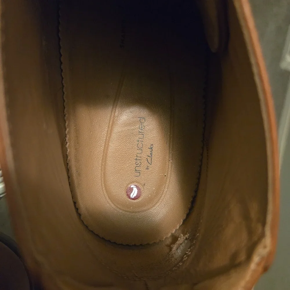Clarks Un Tailor Mid Unstructured Brown Leather Chukka Boots Men's 9.5M 26144678